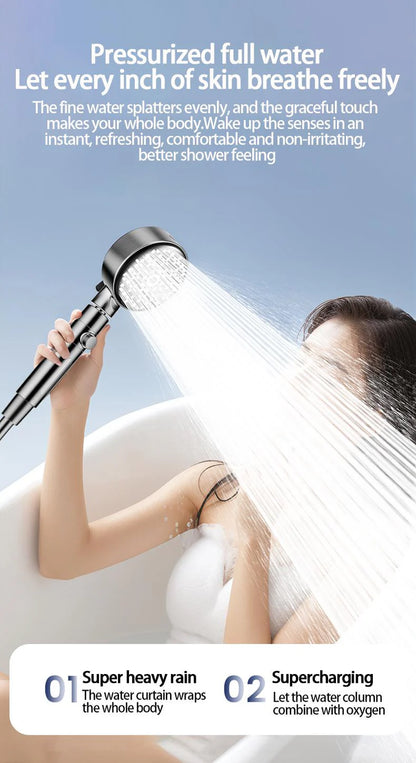 6-Function High-Pressure Shower Head