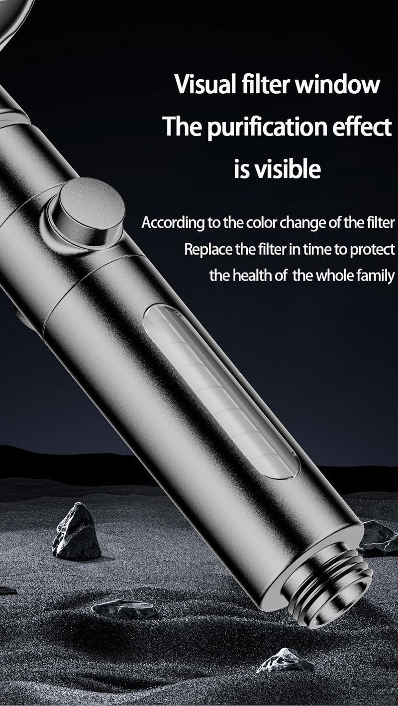 6-Function High-Pressure Shower Head