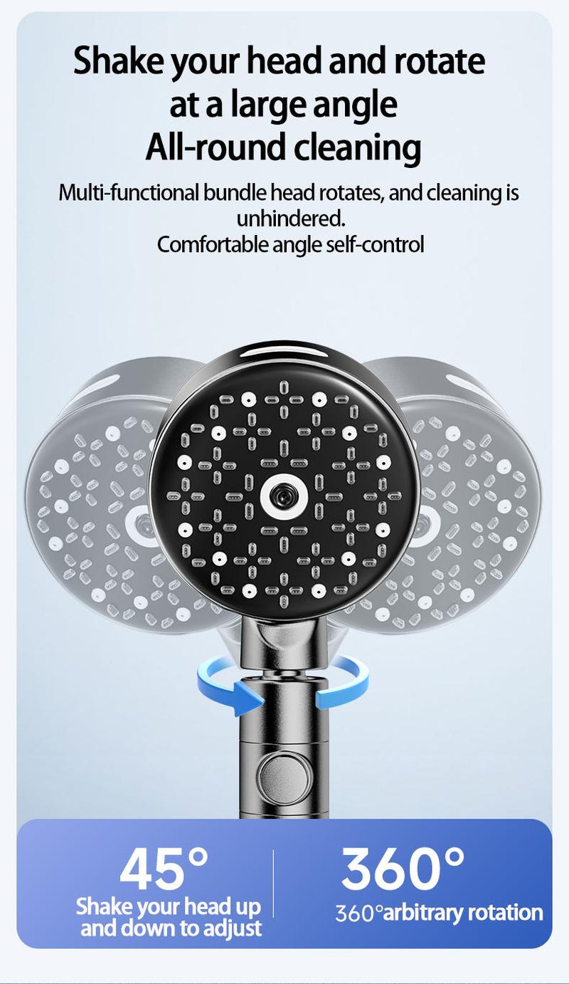 6-Function High-Pressure Shower Head